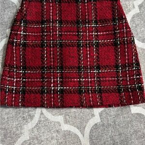 LOFT Red A-Line Mini Skirt Casual Sz 2 with Pockets in Front!